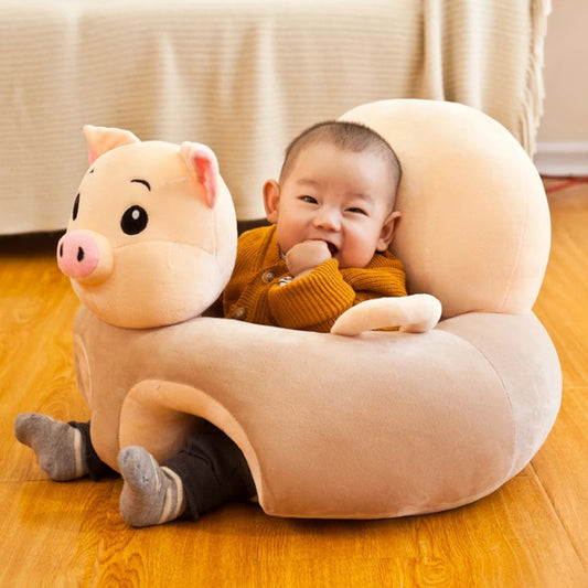 Baby Sofa Support Seat Cover Plush Chair Learning to Sit